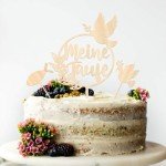 3 Pack German Meine Taufe Cake Toppers Wooden First Holy Communion Baptism Dove Fish Cake Picks for Baby Shower Religious God Bless Baptism Theme Party Cake Decorations Supplies