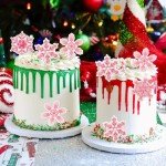 Ercadio 40 Pcs Edible Snowflake Cupcake Toppers Pink Snowflake Cake Picks Winter Snowflakes Merry Christmas Baby Shower Decorations Snowflake Theme Baby Shower Kids Birthday Party Supplies