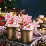 Ercadio 40 Pcs Edible Snowflake Cupcake Toppers Pink Snowflake Cake Picks Winter Snowflakes Merry Christmas Baby Shower Decorations Snowflake Theme Baby Shower Kids Birthday Party Supplies