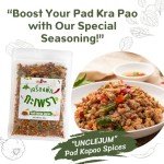 UNCLEJUM Pad-Kapao Dried Spices Mixed (Holy Basil, Chili, and Garlic) For Stir Fry, Thai Food Easy to Cook, Thai holy basil pad kaprao seasoning 30g (1)