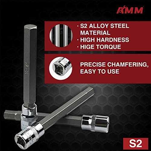 AMM 19-Piece 3/8" Drive Long Allen Hex Socket