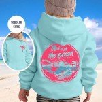 Ping Pong Puff Hoodies for Teen Girls Meet Me at the Ocean Sweatshirt Oversized Long Sleeve Pullover Tops with Pockets Pink Graphic Hoodie Women Cute Preppy Clothes