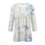 Summer Graphic tees for Women Womens Blouses 3/4 Sleeve Graphic t Shirts Summer Shirts for Women 2024 Trendy Summer Shirts for Women Tshirts Shirts for Women Womens Graphic tees