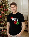 AMWIPE Chest and Nuts Christmas Shirts Couples Xmas Graphic Tshirt Funny Christmas Holiday Couples Matching Outfit Sets