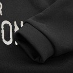 I'm Not for Everyone Pullover Shirts for Women Oversized Casual Drop Shlouder Sweatshirts Heart Print Sleeve Tops Black