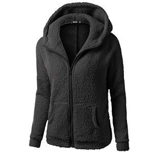 Hoodies for Women Zip Up Comfy Warm Plus Size Sherpa Jackets with Pockets Lightweight Fleece Lined Fall Winter Coats