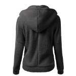 Hoodies for Women Zip Up Comfy Warm Plus Size Sherpa Jackets with Pockets Lightweight Fleece Lined Fall Winter Coats