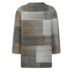 3/4 Length Sleeve Womens Tops Dressy Casual Crew Neck Basic T Shirt Blouses Spring Fashion Outfits 2025 Brown Xx-Large