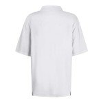 Womens Short Sleeve Polo Summer Shirts for Women Womens Fashion Lapel Short Sleeve Blouses Solid Color Polo Collar Summer Tops Button Casual Business Tshirts Xx-Large White