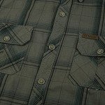 HJINGSUN Cargo Shirts for Men Lapel Button Down Tactical Shirt with Two Pockets Plus Size Long Sleeve Hiking Fishing Tops (Za3-Green,X-Large)