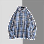Jacket for Men Boys Flannel Shirts Shirt Jacket for Men Men's Flannel Shirts Long Sleeve Flannel Flannel Shirts for Men Men's Flannel Shirts Blue Plaid Shirt Mens Flannel Blues XL