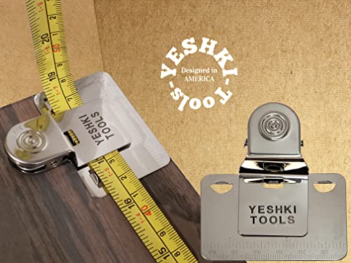 Professional Stair Tread Template Tool Jig, Reusable Angle Finder Plus Corners Clamp Holder Precision Measuring clip, Carpenter Tool Suitable for Stairs, Risers, Shelfs, Cabinets and Partitions Layout