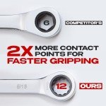 Jaeger 5/16 Inch TIGHTSPOT Ratchet Wrench with 90-Tooth Ratcheting Precision and Hardened, Polished Steel for Projects with Tight Spaces