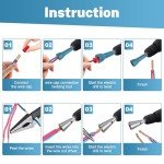 Ywmoml Wire Nut Twister, Wire Twister Tool for Drill, Wire Nut Twister with 1/4" Chuck, Spin Twist Wire Connector Socket, Wire Connector Driver, Quick Stripping Tool for Cable（4pcs）