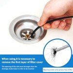 Drain Snake Hair Drain Clog Remover Tool, Sink Drain Cleaner for Toilet Sewer Shower Kitchen Bathroom Tub Clogged Drains Opener Cleaning Tool (63 Inch)