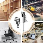 2025 New 105 Degree Right Angle Drill Adapter, Corner Tool Screw Hub with Multi-function Bend Screwdriver Bit, 1/4" Hex Shank Driver Angle Drill Attachment for Household Work (Short)