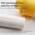 Plastic Pipe Thread Die Kit 2025 New PVC Thread Maker Tool for Electric Drill,Pipe Threader Kit with 3 Dies,1/2", 3/4", 1"Pipe for Professional Cutting & Pipe Threaders (1 Set)