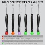 STREBITO Precision Screwdriver Set, 15 in 1 Computer Screwdriver Kit with P5 Pentalobe T5H T6H T8H PH000 Y2.5, Small Repair Tool Kit for PC, MacBook Pro & Air, Laptop and Electronic