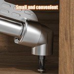 105 Degree Right Angle Drill Adapter, 2025 Upgraded Right Angle Head Drill Attachment with Multi-function Bend Screwdriver Bit, Corner Tool Screw Hub, Drill Bit Adapter for Tight Spaces (Short 2.5in)