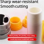 Plastic Pipe Thread Die Kit 2025 New PVC Thread Maker Tool for Electric Drill,Pipe Threader Kit with 3 Dies,1/2", 3/4", 1"Pipe for Professional Cutting & Pipe Threaders (1 Set)