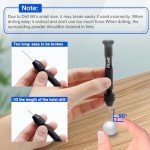 FiLwW Pin Vise Hand Drill, 18 Pieces Hand Drill Bits Set, Manual Craft Drill Sharp HSS Micro Mini Twist Drill Bits Set, Small Rotary Tools for Wood, Plastic, Miniature