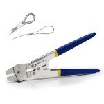 Tivorex Wire Rope Crimping Tool, Swager Tool for Aluminum Crimping Loop Sleeves up to 2.2mm, 1/64in to 3/32in Stainless Steel Cable Crimper for Cable Crimping and Swaging Projects