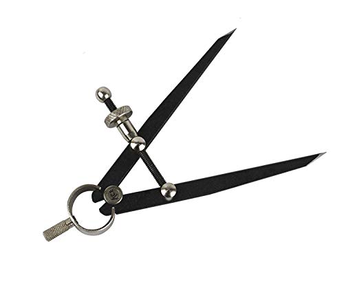 4" Long Fine Point Divider Premium Flat Leg Tool Gauge Distant Measuring Compass Design Layout