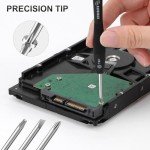 STREBITO 19-Piece Small Screwdriver Set, Mini Precision Screwdriver Set with Case, Phillips, Slotted, Torx, Tweezers, Precision Screwdriver Kit for Eyeglass, Watch, Jeweler, Computer, Laptop, Phone