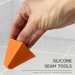 Silicone Caulking Tool Reusable Silicone Seam Tools,2 PCS Caulk Finishing Tool Silicone Caulk Smoothing Tool,Caulking Applicator Finishing Tool for Kitchen, Bathroom