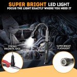 Gifts for Men Stocking Stuffers for Adults Christmas - Magnetic Flashlight Pickup Tool White Elephant Gifts for Adults Gifts for Men Who Have Everything Tools Him Dad Ideas Teens Husband Boyfriend