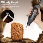 BAIQI Wood Carving Tools,Five or Six Different Drill Bits, DIY Carving Crafts Shape,3mm Shank Diameter,Sturdy Steel Culpture Tools (Wood Engraving Knife)