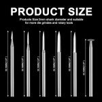 BAIQI Wood Carving Tools,Five or Six Different Drill Bits, DIY Carving Crafts Shape,3mm Shank Diameter,Sturdy Steel Culpture Tools (Wood Engraving Knife)