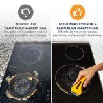 Razor Blade Scraper Tool With 15 Extra Blades - Razor Scraper Tool for Glass, Glass Stove Top Scraper, Scraper Tool Kitchen, Paint Scraper Tool, Glass Scraper, Window Scraper, Scraper For Cleaning