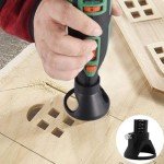 TorSor 2 Pack Rotary Tool Guide Router Attachement Locator Positioner with Depth Gauge for Cutting Carving Engraving Grinding Milling Cutter Electric Drill Bits Routering Tool Project Woodworking