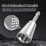 MXCOIRTP Wire Twister Tool for Drill, 2024 Upgrades Drill Wire Twister Connector, Wire Nut Twister for Drill 6mm Hex Shank Profession Electricians Tool for Electrical Power Drill, 2pcs