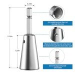 MXCOIRTP Wire Twister Tool for Drill, 2024 Upgrades Drill Wire Twister Connector, Wire Nut Twister for Drill 6mm Hex Shank Profession Electricians Tool for Electrical Power Drill, 2pcs