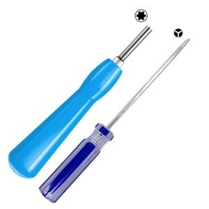 EXSEK Gamebit Screwdriver Kit Tri-Wing Screwdriver 3.8mm 4.5mm Gamebit Screwdrivers Gameboy Screwdriver Security Bit For SNES NES N64 GameCube Sega Game Cartridge Console Repair Tool