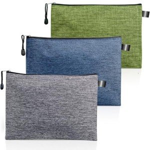 Giloner Tool Pouches With Zipper 3 Pack Waterproof Small Tool Bag, Practical Zippered Pouch Suitable For Organizing And Storing Tools, Gadgets, Cosmetics, Travel Accessories.