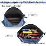 Giloner Tool Pouches With Zipper 3 Pack Waterproof Small Tool Bag, Practical Zippered Pouch Suitable For Organizing And Storing Tools, Gadgets, Cosmetics, Travel Accessories.
