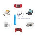 EXSEK Gamebit Screwdriver Kit Tri-Wing Screwdriver 3.8mm 4.5mm Gamebit Screwdrivers Gameboy Screwdriver Security Bit For SNES NES N64 GameCube Sega Game Cartridge Console Repair Tool