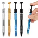 Thinp 4 Pcs Piercing Ball Grabber Tool,4-Claw Piercing Ball Screw On Tool Jewelry Grabber Tool Piercing Tools for Changing Jewelry Jeweler's Pick Up Tool for IC Chip Electronic Components Small Parts