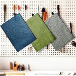 Giloner Tool Pouches With Zipper 3 Pack Waterproof Small Tool Bag, Practical Zippered Pouch Suitable For Organizing And Storing Tools, Gadgets, Cosmetics, Travel Accessories.