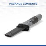 LANMU Crevice Tool Vacuum Attachments Compatible with Shark Rocket HV301 HV322 HV300 HV320, Rotator NV751 NV752 NV600 NV650 NV680 Vacuum Cleaner, 2 in 1 Crevice Brush Attachment