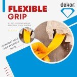 DEKOR Plastic Putty Knife Set - 4 pieces - Paint Scraper Tool Set - Durable Drywall Knife - Flexible Plastic Scraper Tool - Easy-to-Clean Paint Stripper for DIY and Professional Use - Made in Europe