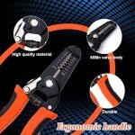 Multifunctional Wire Stripper Tool, 7.1 Inch Wire Crimping Tool Electrical Wire Crimper Wire Cutter Tool Wire Twister Stripping Cutter Wire Cable Pliers for Home Construction DIY Crafts Electricians