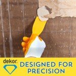 DEKOR Plastic Putty Knife Set - 4 pieces - Paint Scraper Tool Set - Durable Drywall Knife - Flexible Plastic Scraper Tool - Easy-to-Clean Paint Stripper for DIY and Professional Use - Made in Europe