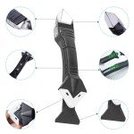 Caulking Tool 3 in 1 Silicone Caulking Grout Removal Tool,12 Exchange Silicone Pads, for Bathroom,Kitchen,Floor,Window,Sink Joint,Frames Seal