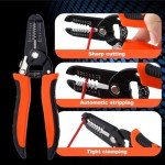 Multifunctional Wire Stripper Tool, 7.1 Inch Wire Crimping Tool Electrical Wire Crimper Wire Cutter Tool Wire Twister Stripping Cutter Wire Cable Pliers for Home Construction DIY Crafts Electricians