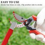 4 Pack Garden Tool Blade Sharpener Portable Blade Sharpener for Axe Machete Hedge Shears Scissors Hatchets Loppers and Pocket Knife Sharpener