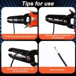 Multifunctional Wire Stripper Tool, 7.1 Inch Wire Crimping Tool Electrical Wire Crimper Wire Cutter Tool Wire Twister Stripping Cutter Wire Cable Pliers for Home Construction DIY Crafts Electricians